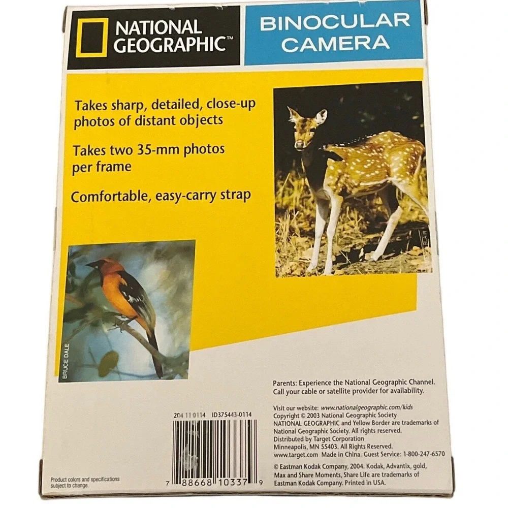 National Geographic Binocular Camera‎ 24 Exposure Kodak Film Geography  Explore